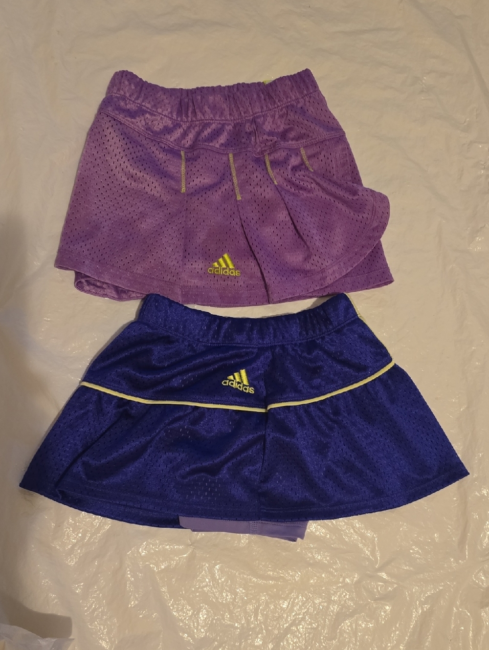 adidas Girls' Purple and Blue Athletic Skort Set